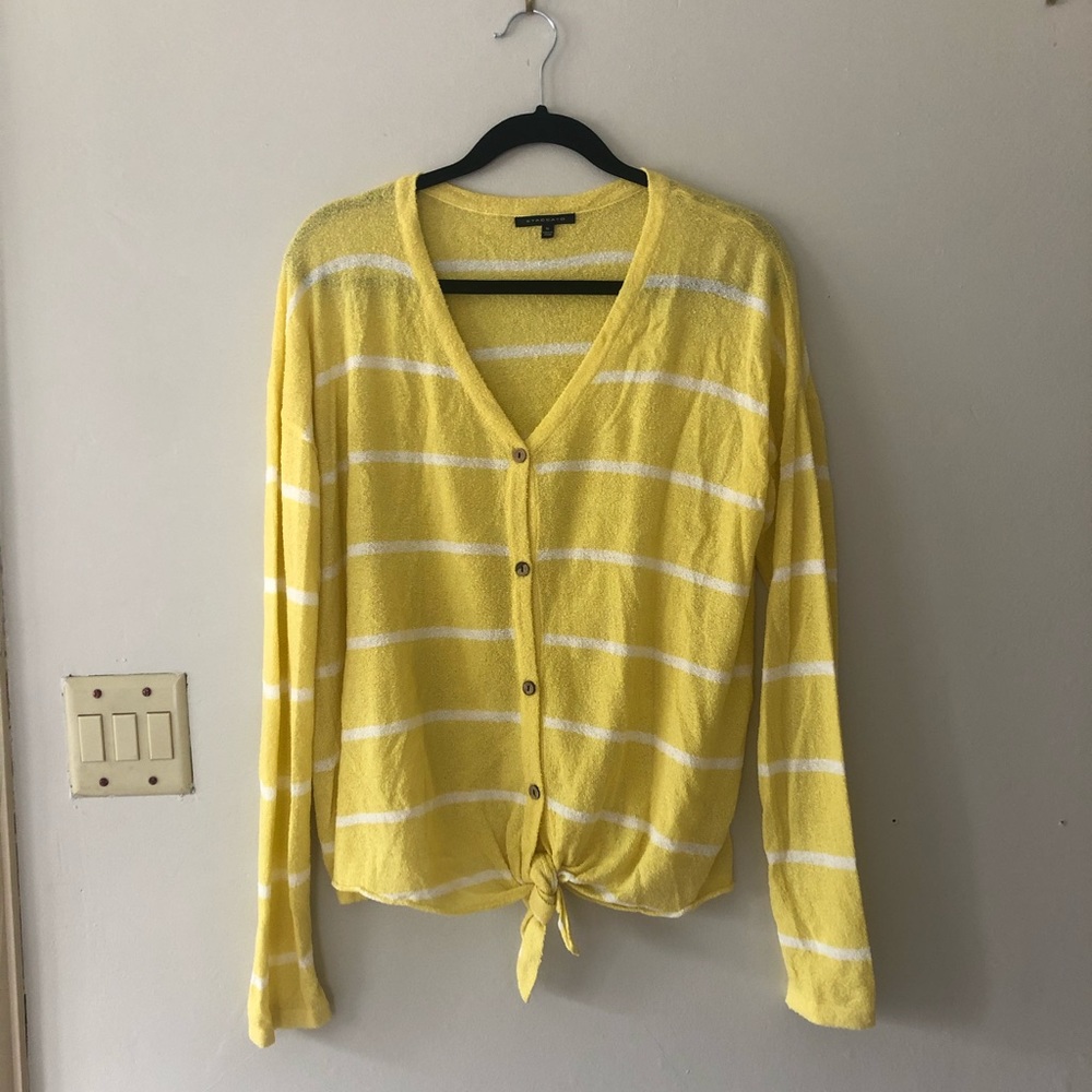 Staccato Yellow Striped Blouse